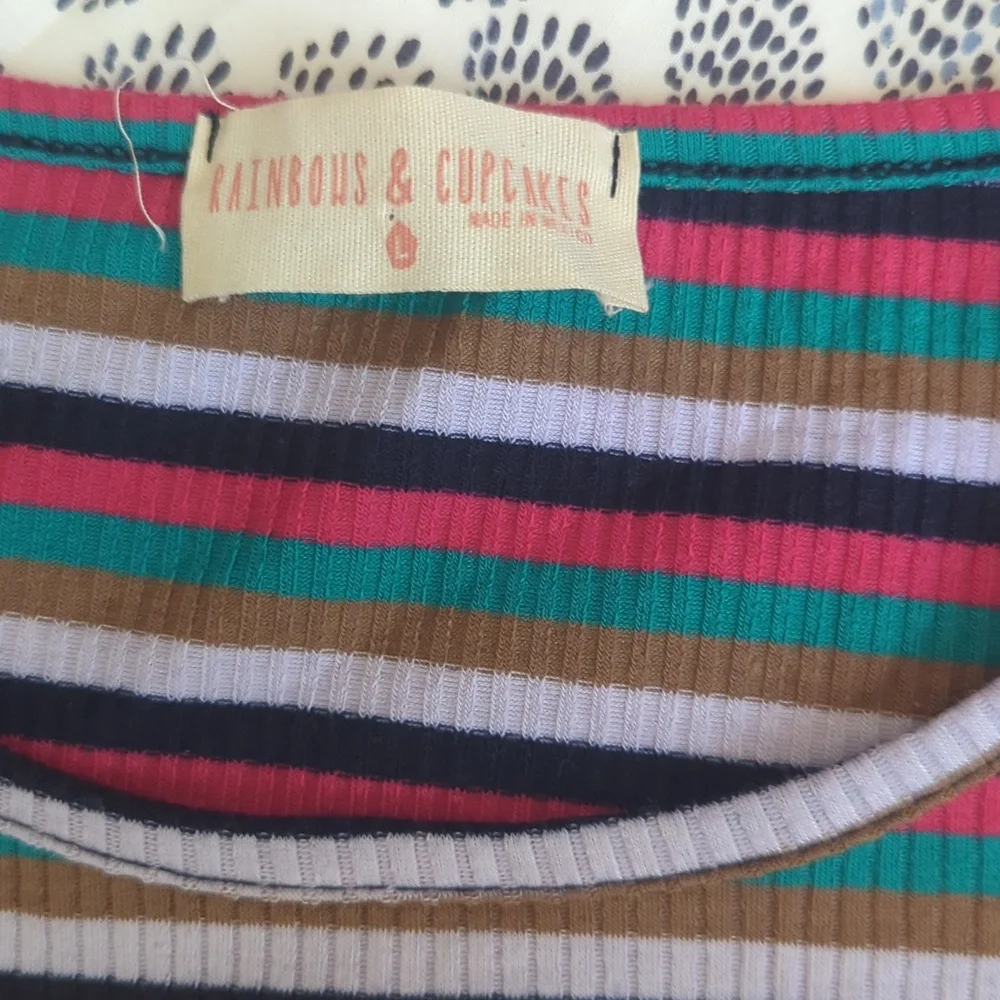 Multicolor Striped Ribbed Top - Picture 4 of 4